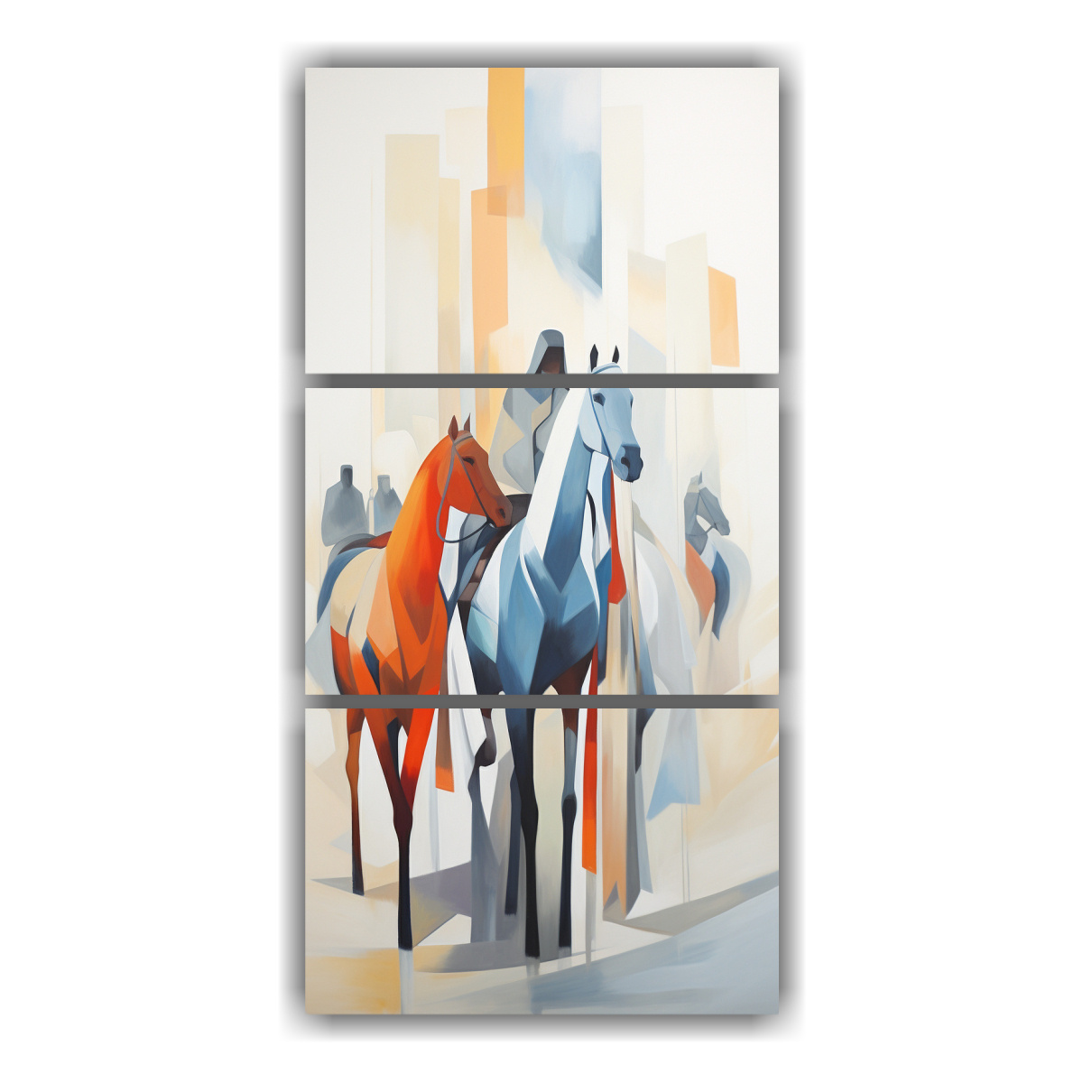pintura-abstracta-de-personas-a-caballo-en-la-distancia