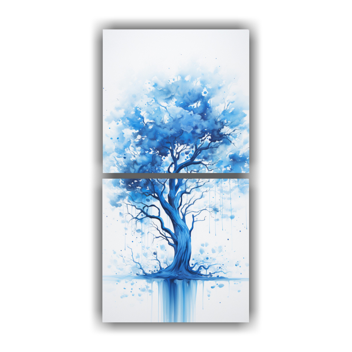 pintura-abstracta-de-rbol-de-acacia-en-colores-azules-calidos-esquema-a-arte-fino