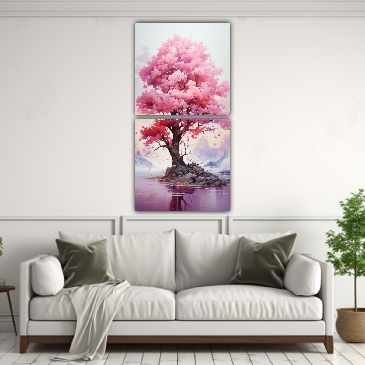 pintura-abstracta-de-rbol-de-higo-en-colores-oro-y-rosa-1