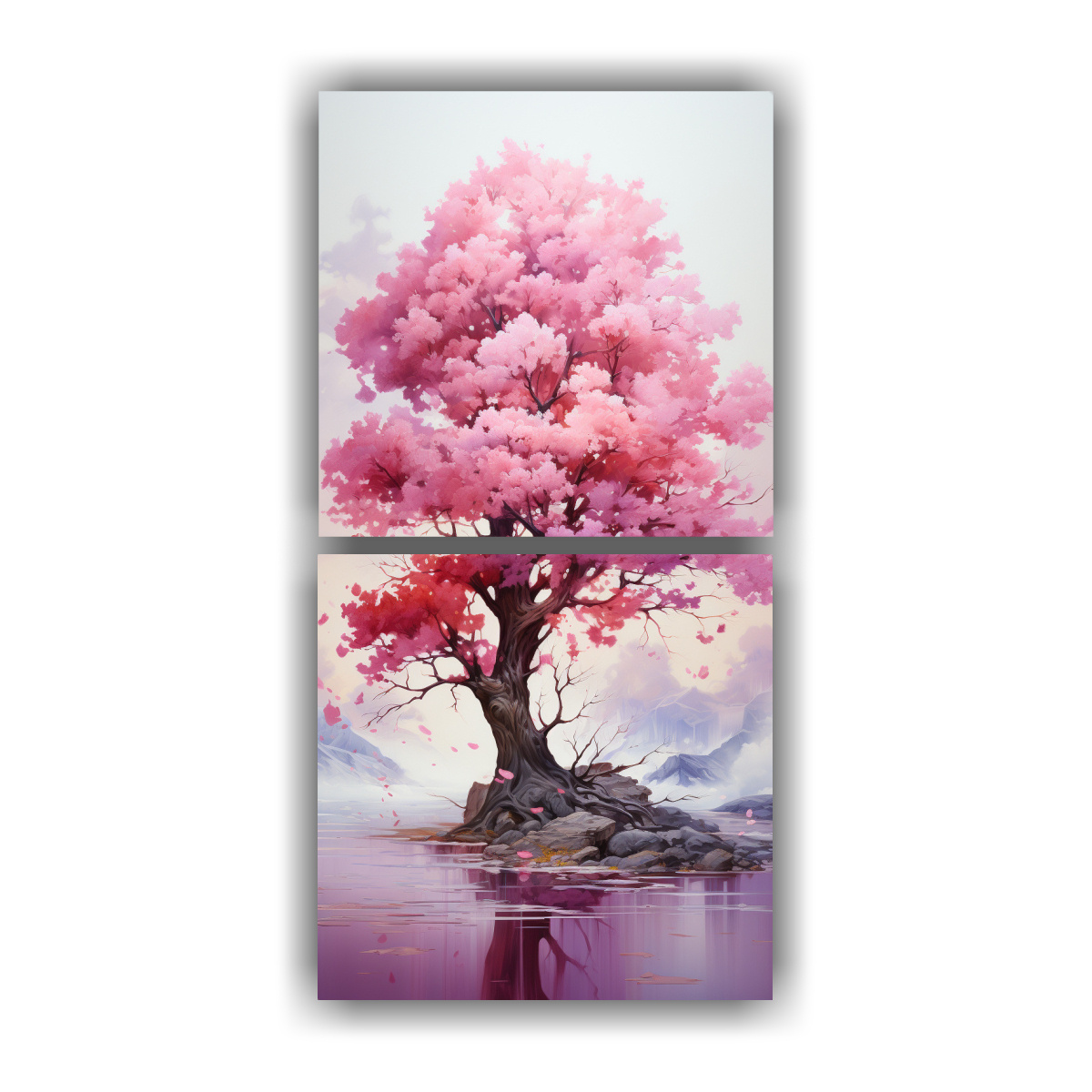 pintura-abstracta-de-rbol-de-higo-en-colores-oro-y-rosa