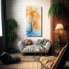 pintura-abstracta-de-rbol-de-sauce-en-colores-naranja-y-azul-sobre-lienzo-1