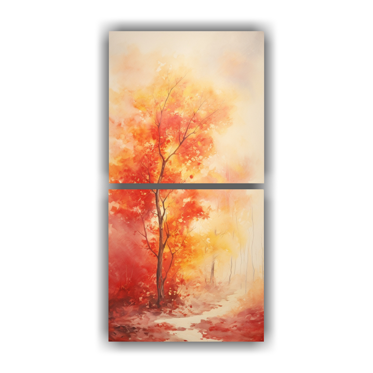 pintura-abstracta-de-rbol-forestal-en-rojo-y-dorado-estilo-galer-a