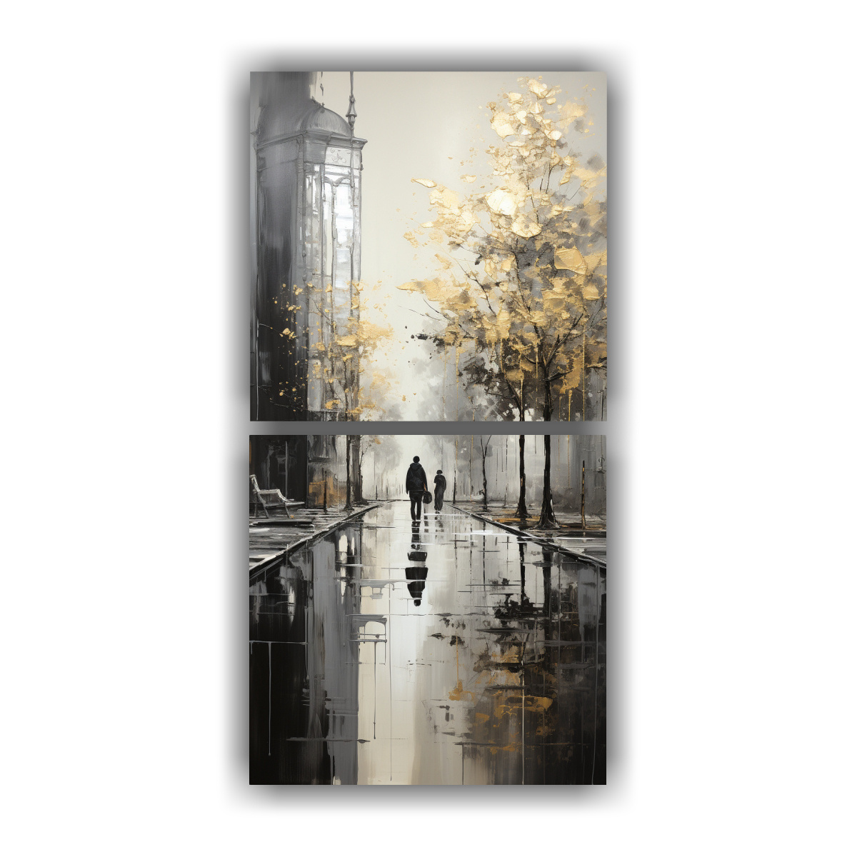 pintura-abstracta-de-rboles-en-plata-y-blanco-de-dos-artes-decoraci-n-de-arte-pop-abstracto