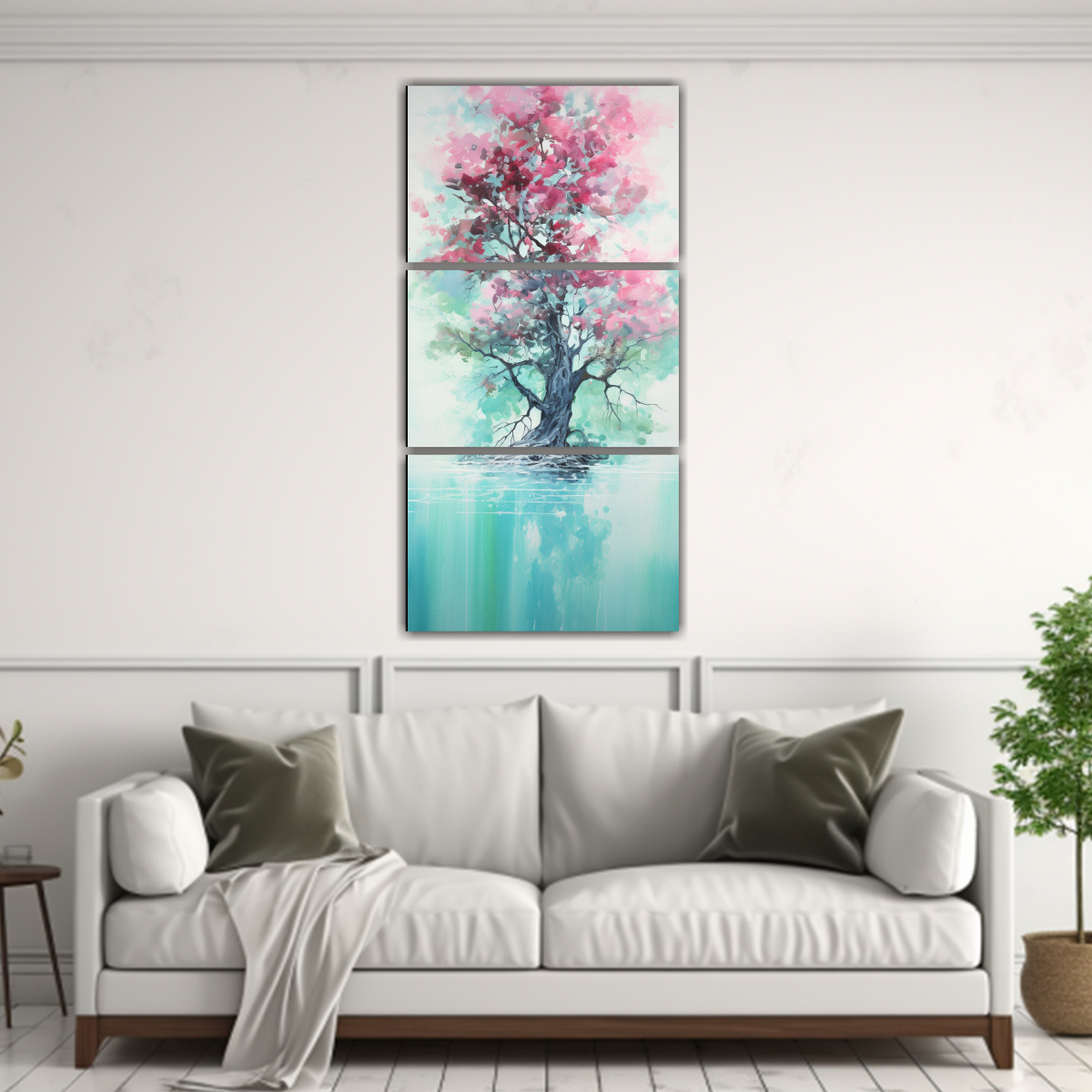 pintura-abstracta-de-un-mangle-en-colores-turquesa-y-rosa-1