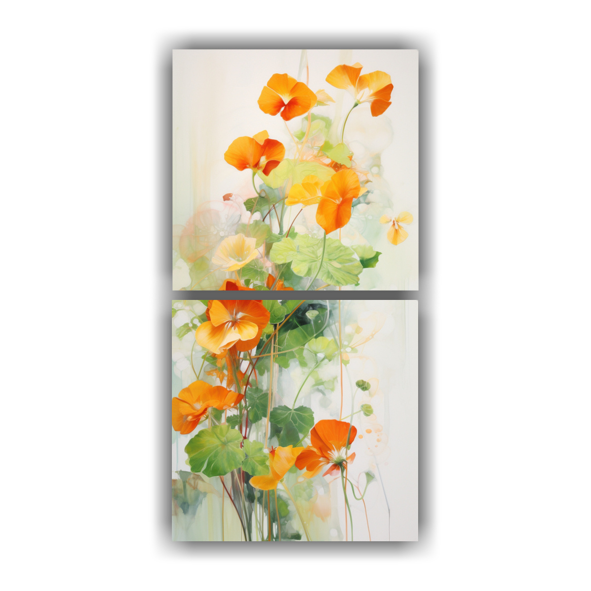 pintura-abstracta-detallada-de-alta-calidad-de-nasturtium-herbs-