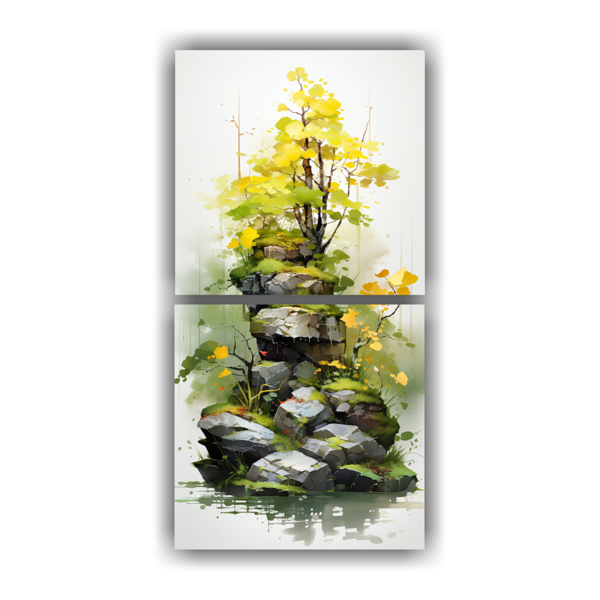 pintura-abstracta-en-colores-amarillo-y-verde-de-rbol-de-bons-i-de-abedul-esquema-a