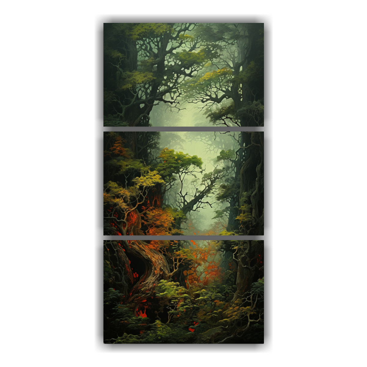 pintura-abstracta-en-tonos-m-gicos-de-un-rbol-en-el-bosque