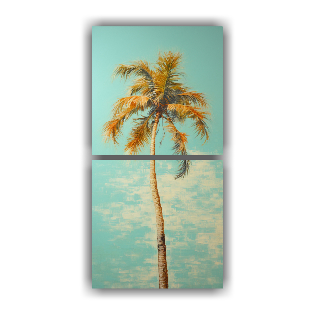 pintura-abstracta-estilo-leo-detallada-juego-de-2-lienzos-en-bastidor-con-movimiento-alegre-y-palmera-