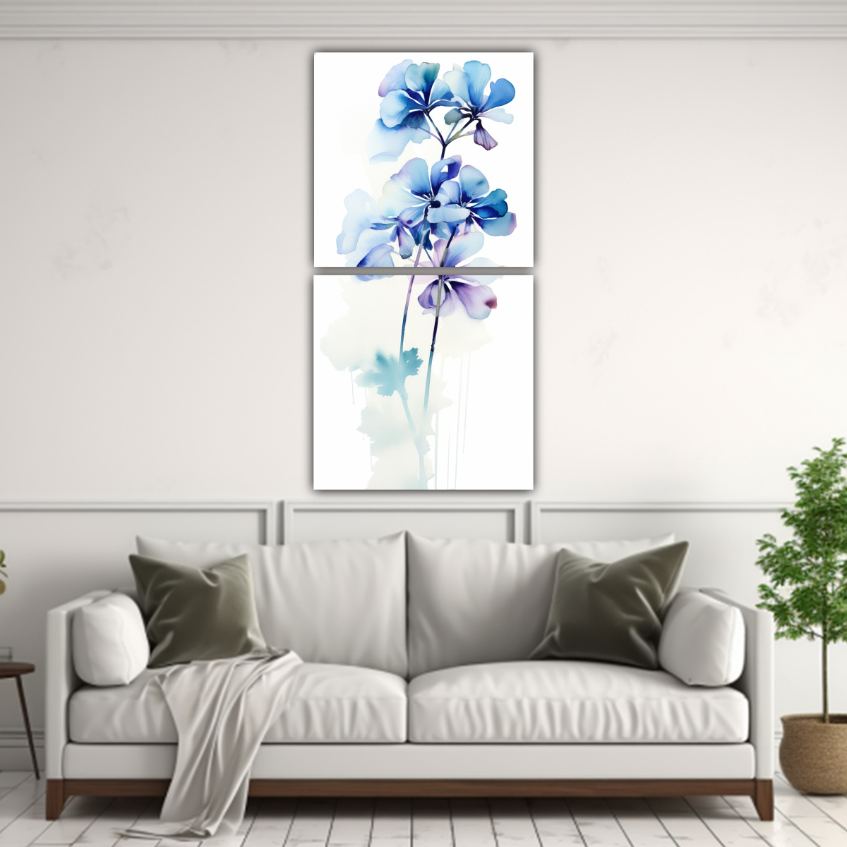 pintura-abstracta-flores-geranio-blanco-y-azul-decorativa-1