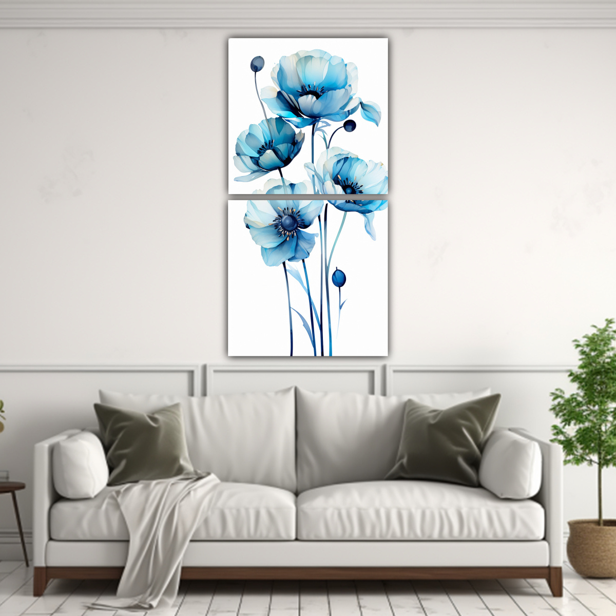 pintura-abstracta-flores-tulipanes-negros-y-azules-set-2-vanguardia-refinado-a-1