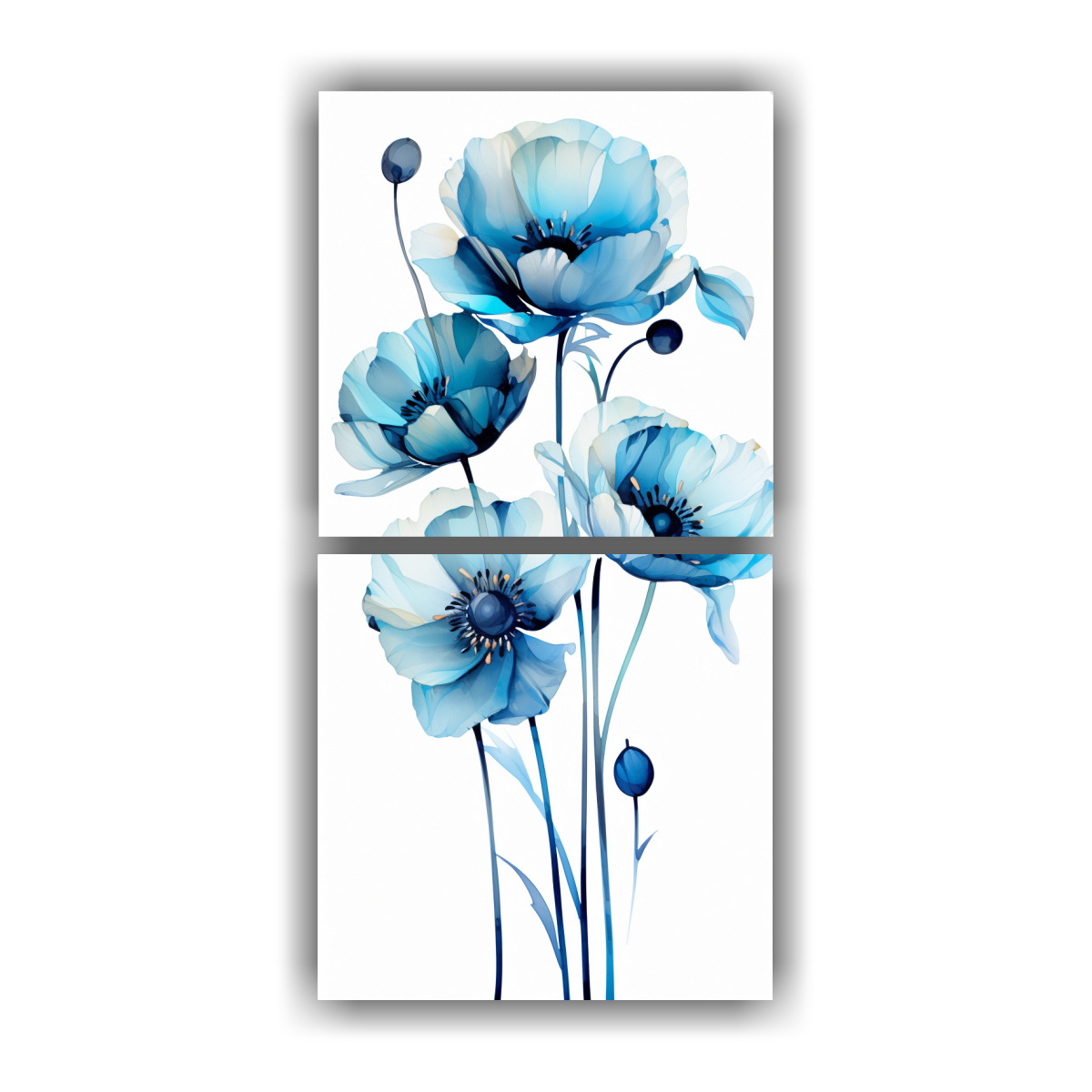 pintura-abstracta-flores-tulipanes-negros-y-azules-set-2-vanguardia-refinado-a