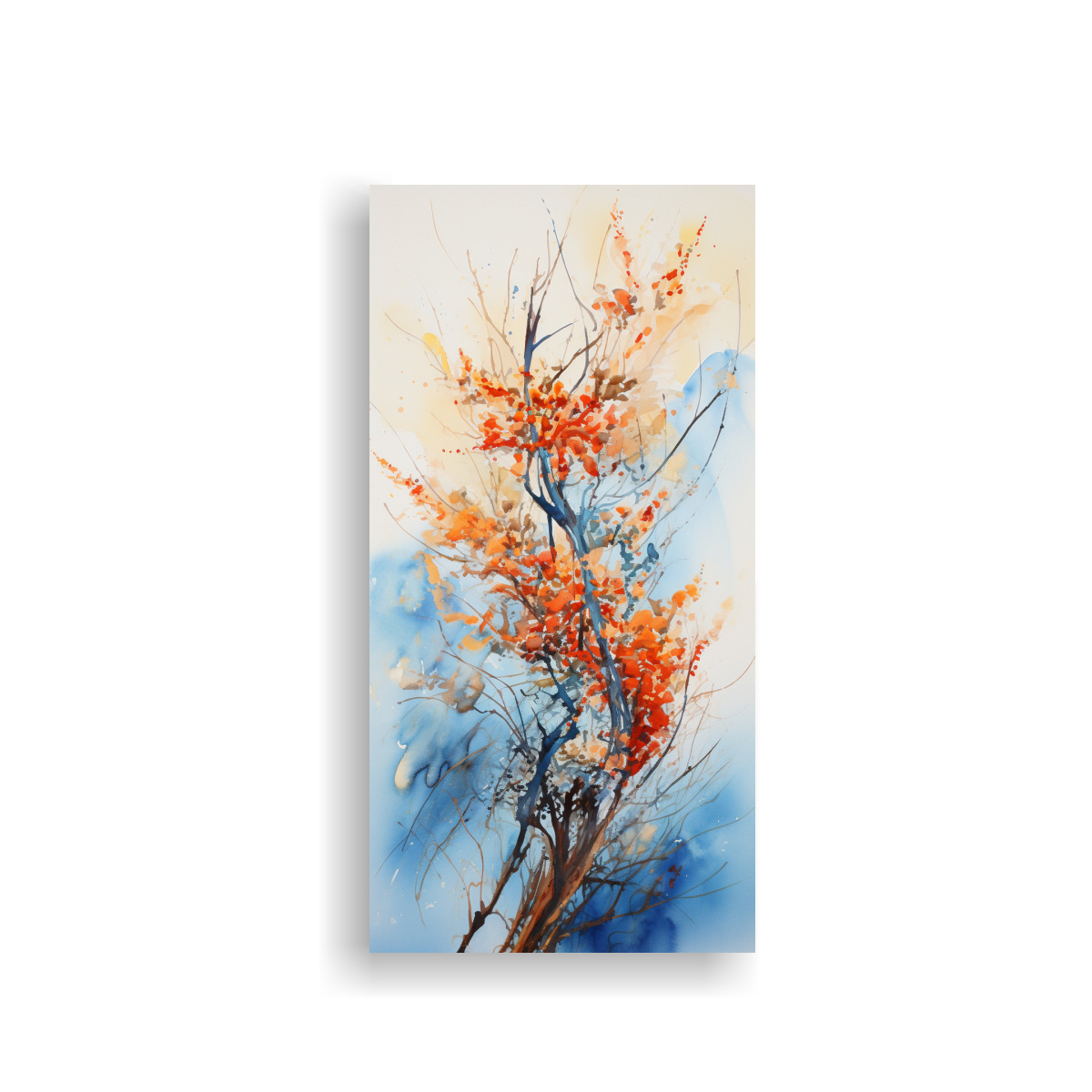 pintura-abstracta-inspirada-en-un-rbol-ocotillo-en-colores-naranja-y-azul-para-decoraci-n-de-arte-de-pared