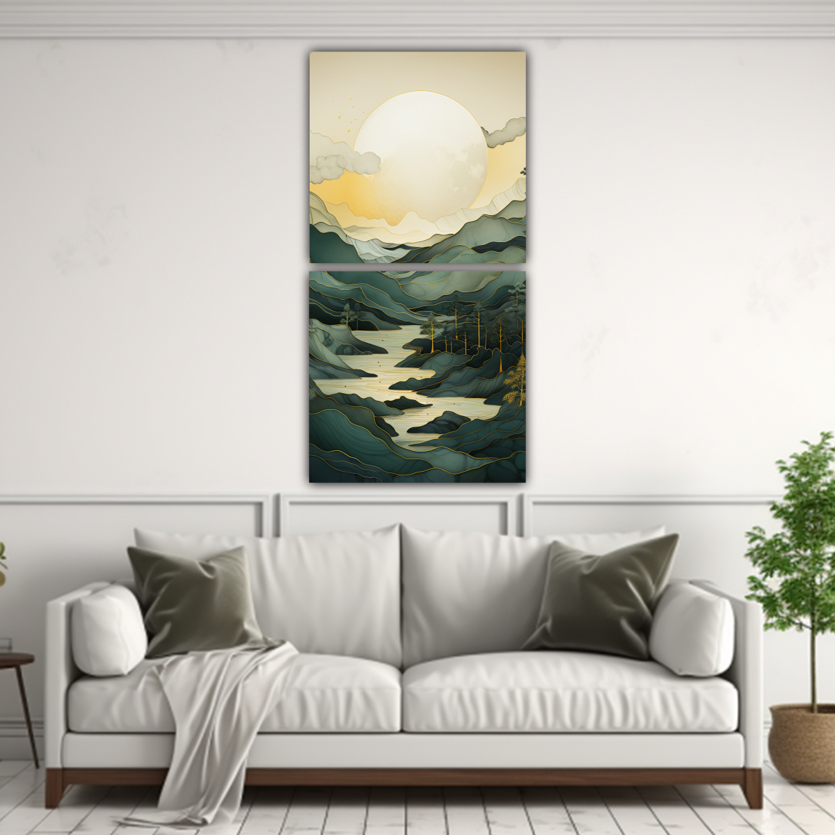 pintura-abstracta-juvenil-monta-as-minimalistas-dos-cuadros-1