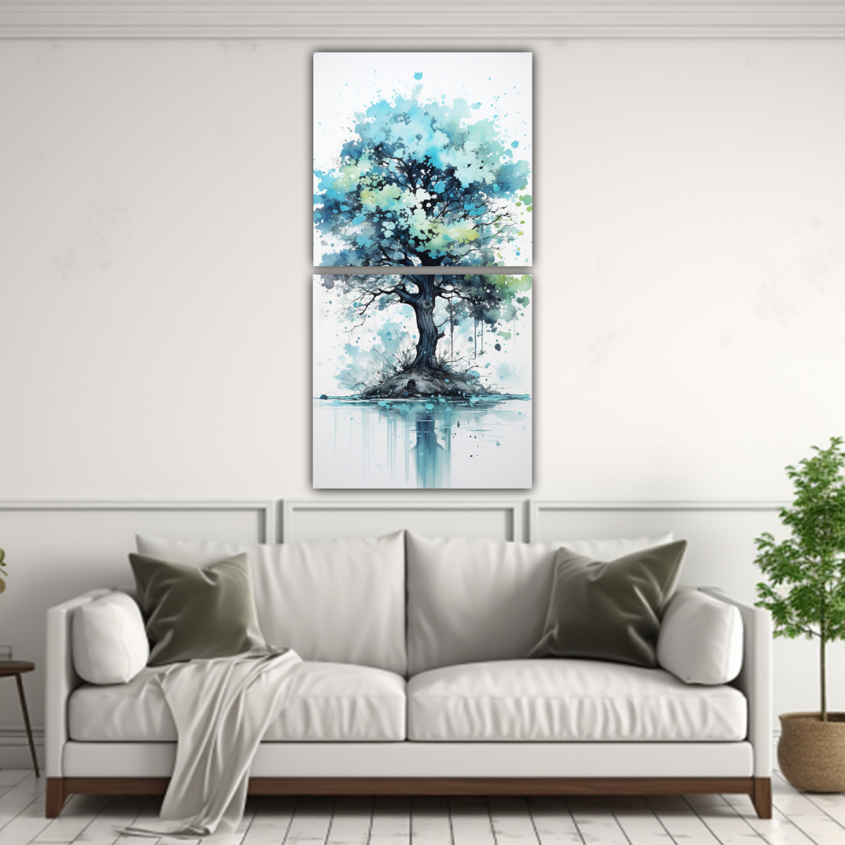 pintura-abstracta-set-2-concepto-simplicidad-roble-turquesa-y-negro-1