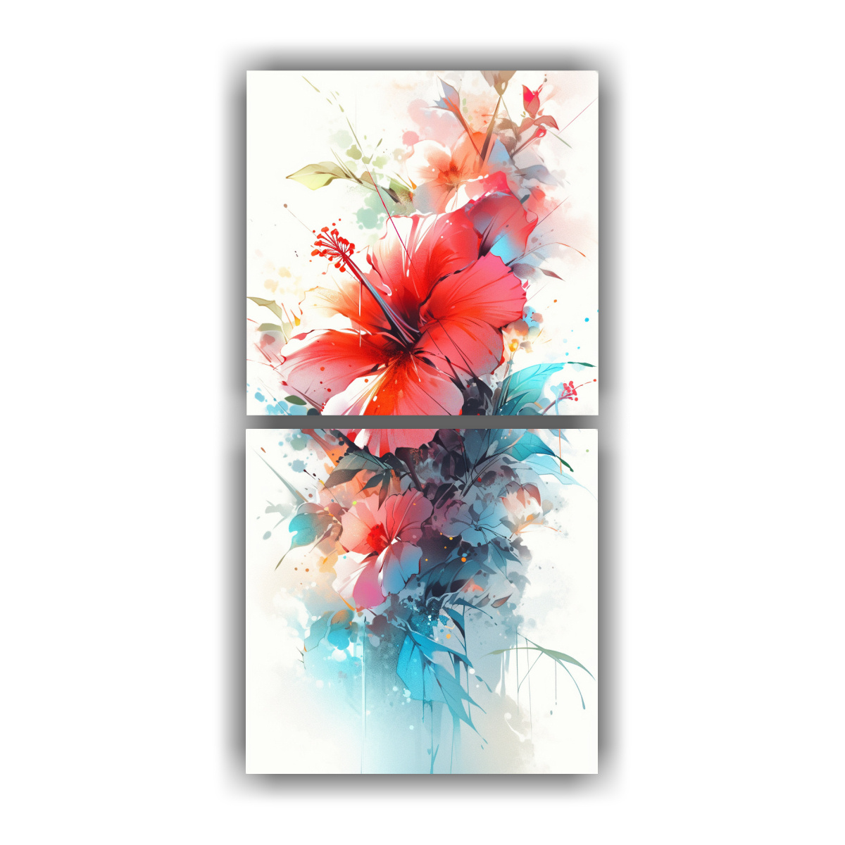 pintura-acuarela-hibiscos-abstractos-vida-en-composiciones