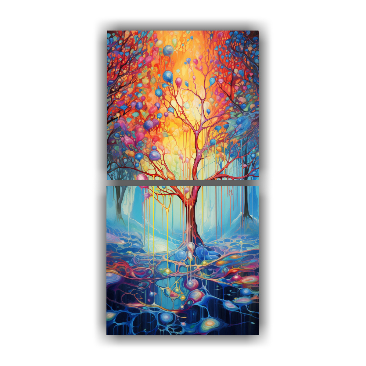 pintura-arco-ris-y-dorada-en-estilo-galer-a