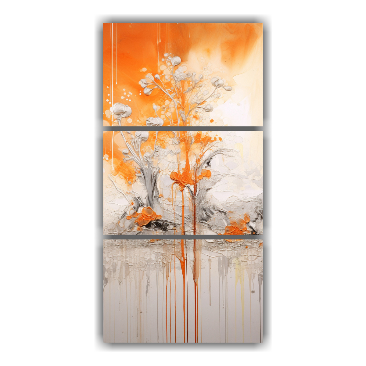 pintura-bastidor-abstracci-n-naranja-plata-decoraci-n-sofisticada