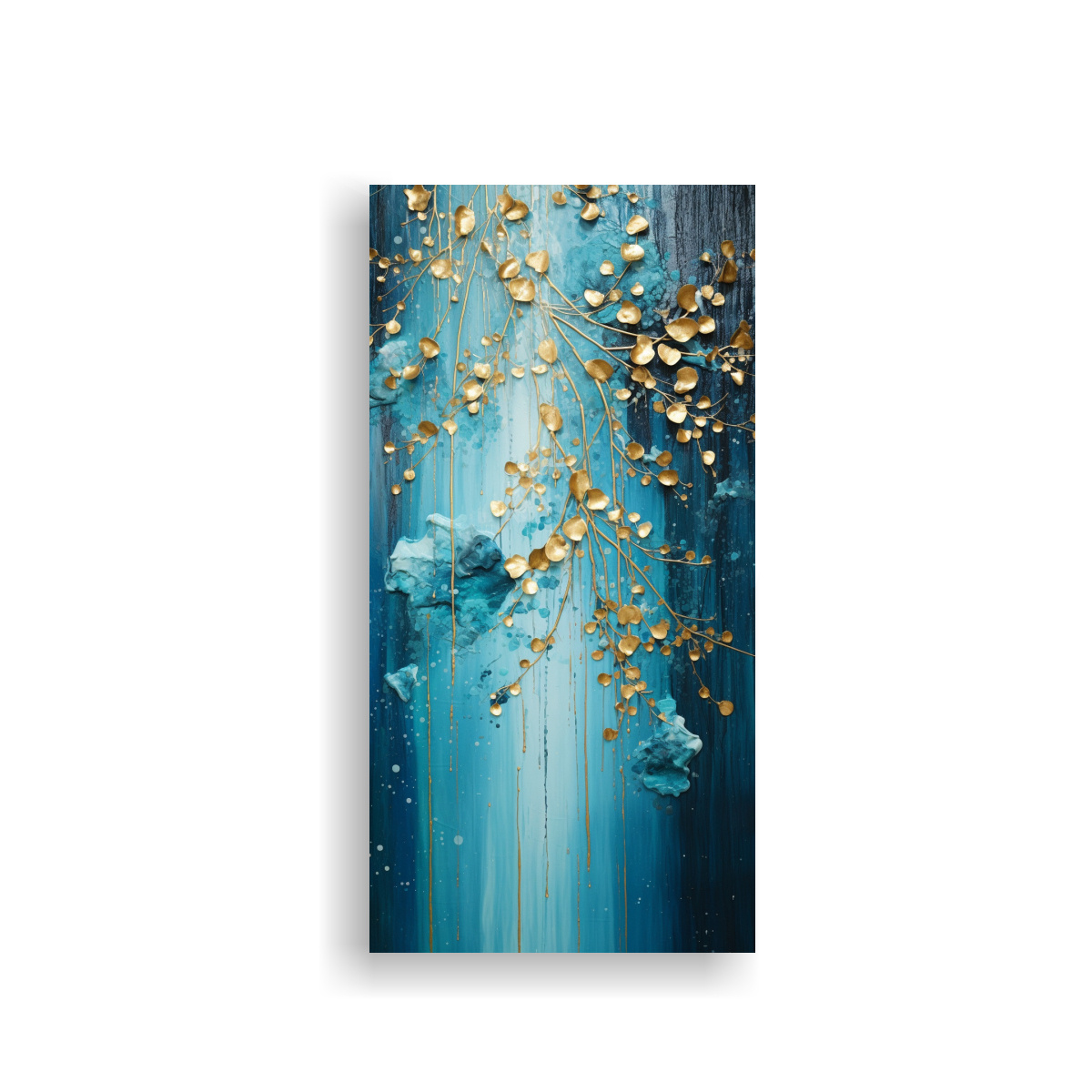 pintura-creativa-de-arte-en-turquesa-y-dorado-estilo-cl-sico-en-decoraci-n-de-cuadros