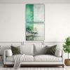 pintura-de-dos-lienzos-con-motivo-en-colores-verde-teal-y-plateado-1