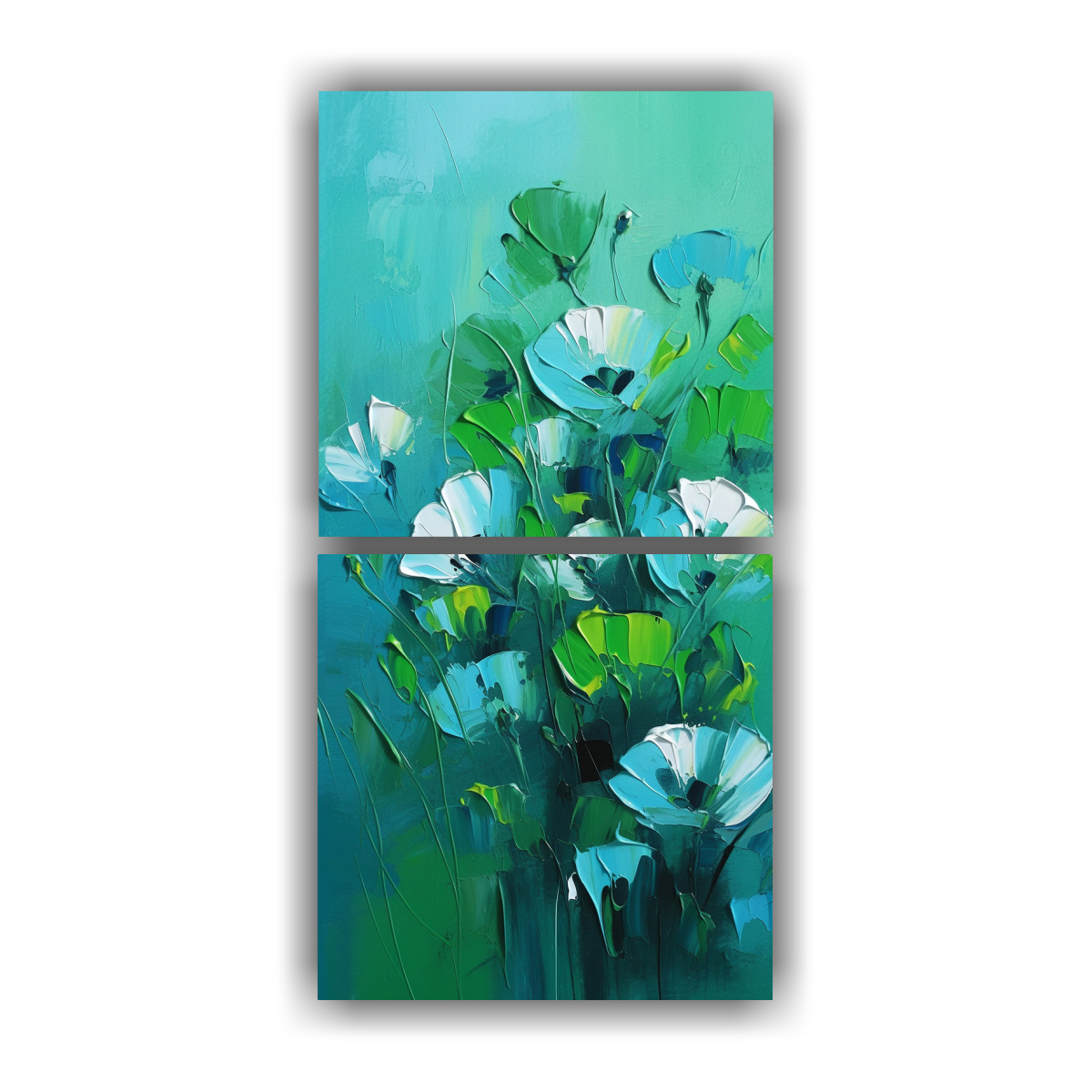 pintura-de-flores-en-lienzo-en-colores-verde-y-azul-set-2-artes-venta-poder-a