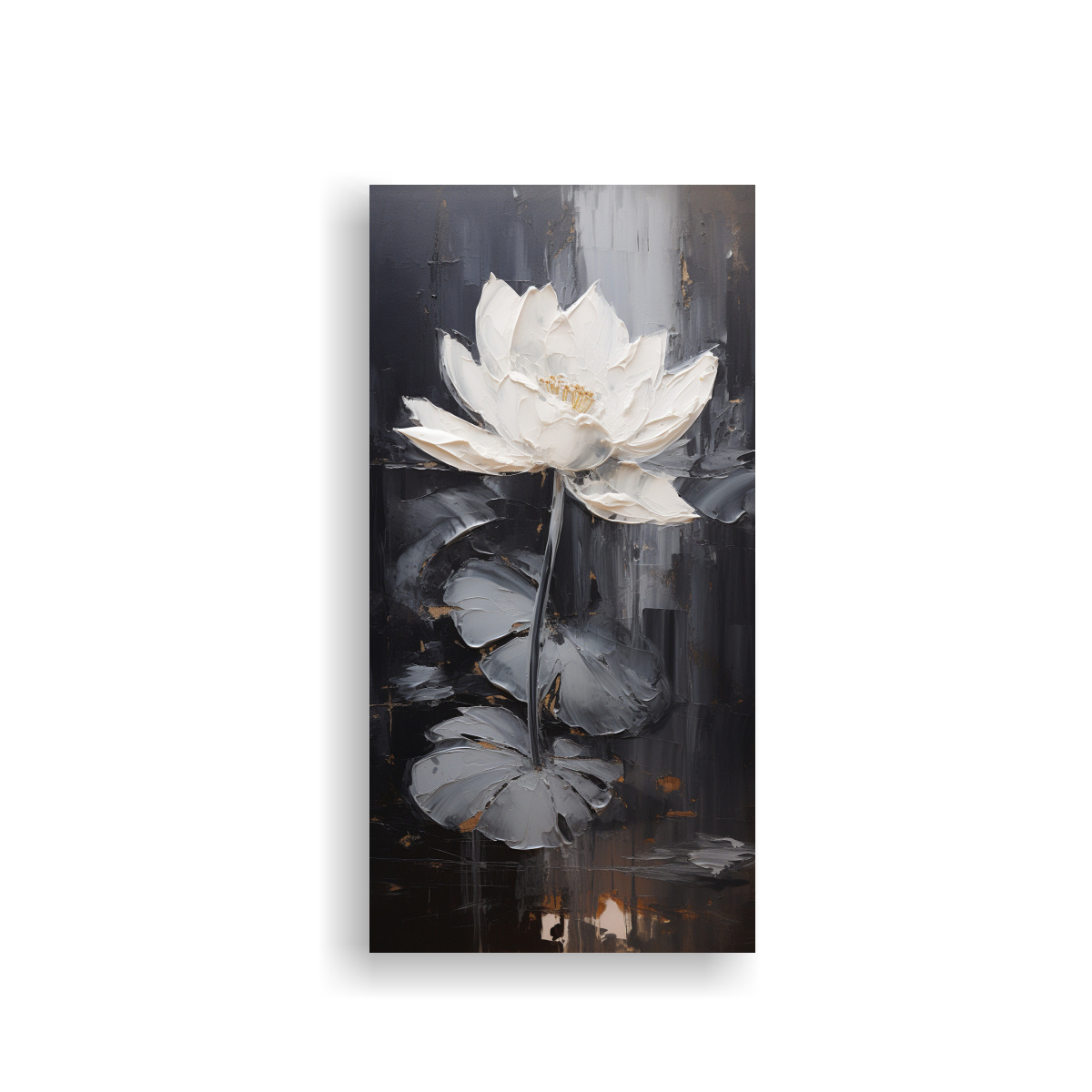 pintura-de-loto-negro-en-lienzo-inspirador