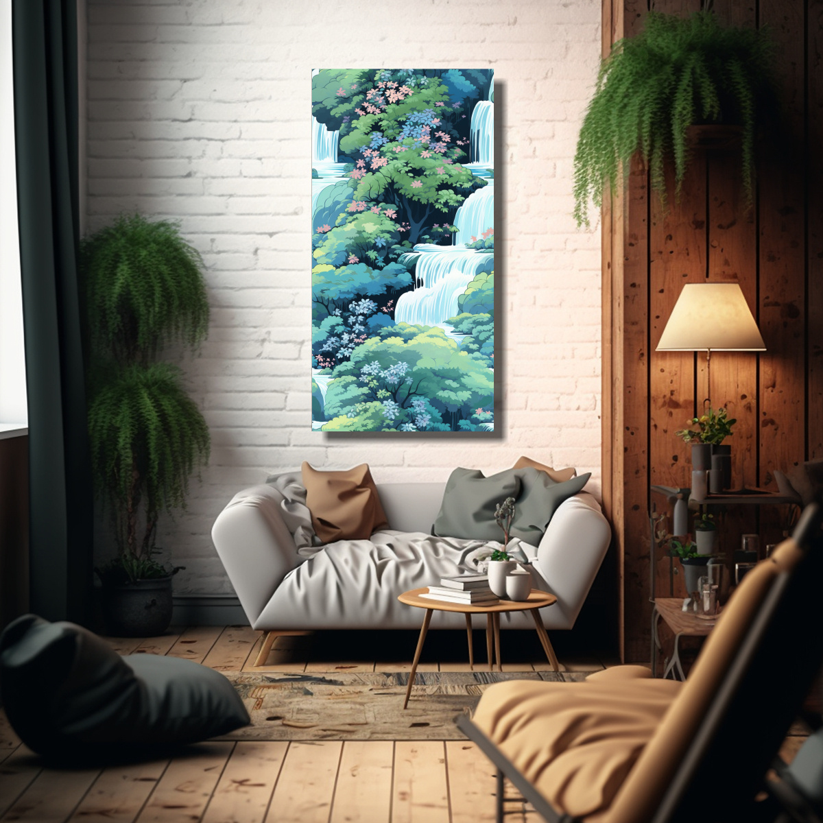 pintura-de-pared-con-patr-n-de-cascada-calmante-y-colores-combinados-1