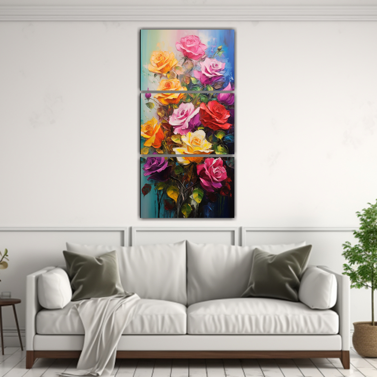 pintura-de-rosas-en-lienzo-con-colores-del-arco-ris-tres-artes-imagen-exuberantes-1