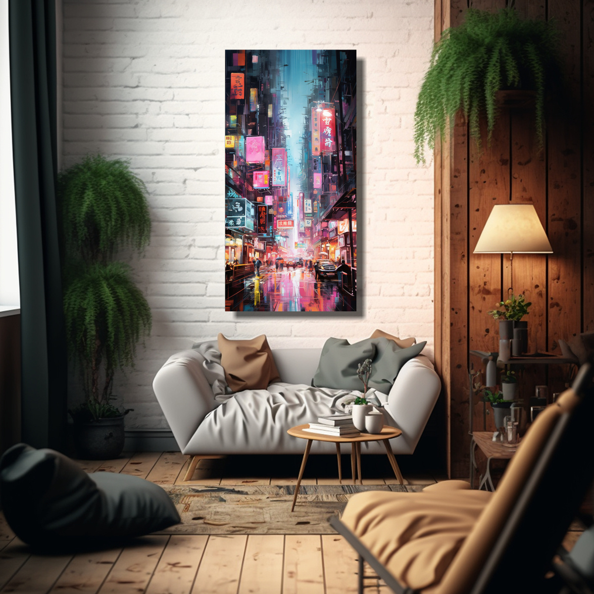 pintura-decorativa-con-tem-tica-de-la-energ-a-din-mica-de-un-animado-mercado-de-hong-kong-1