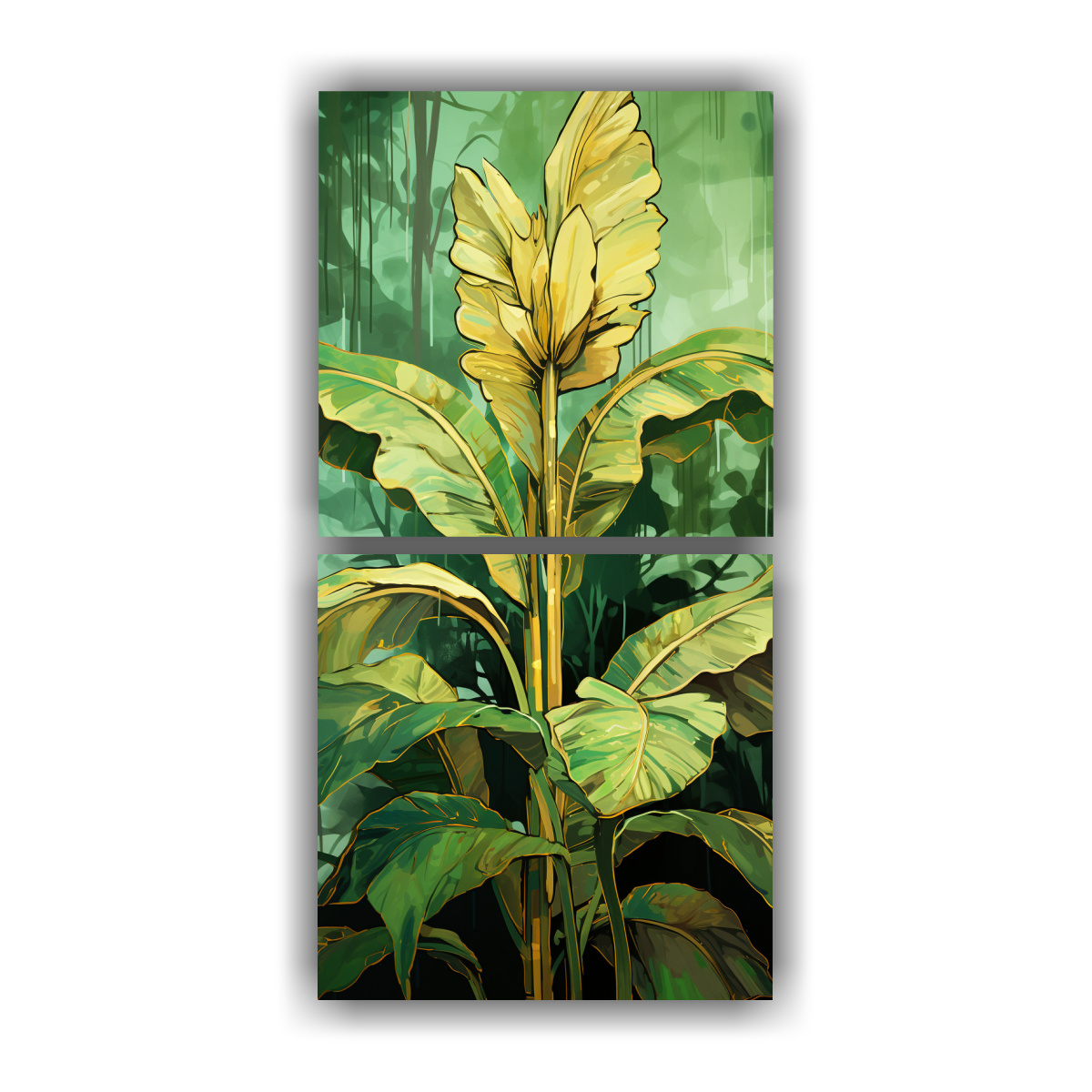 pintura-decorativa-de-d-ptico-alegre-rbol-de-pl-tano-en-tonos-verde-y-dorado-con-atm-sfera-neonoir-