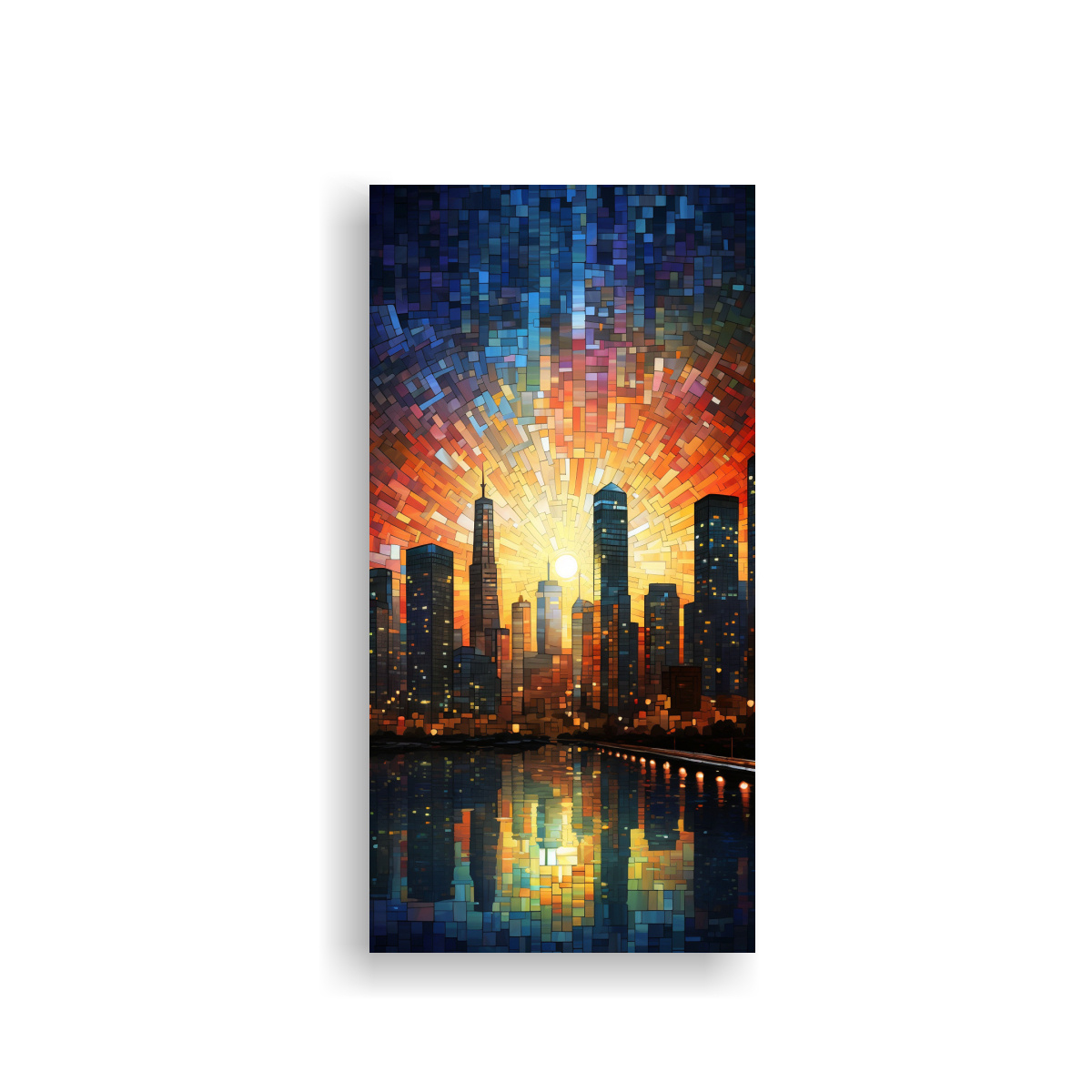 pintura-decorativa-de-una-ciudad-con-forma-geom-trica-en-acuarela-est-tica