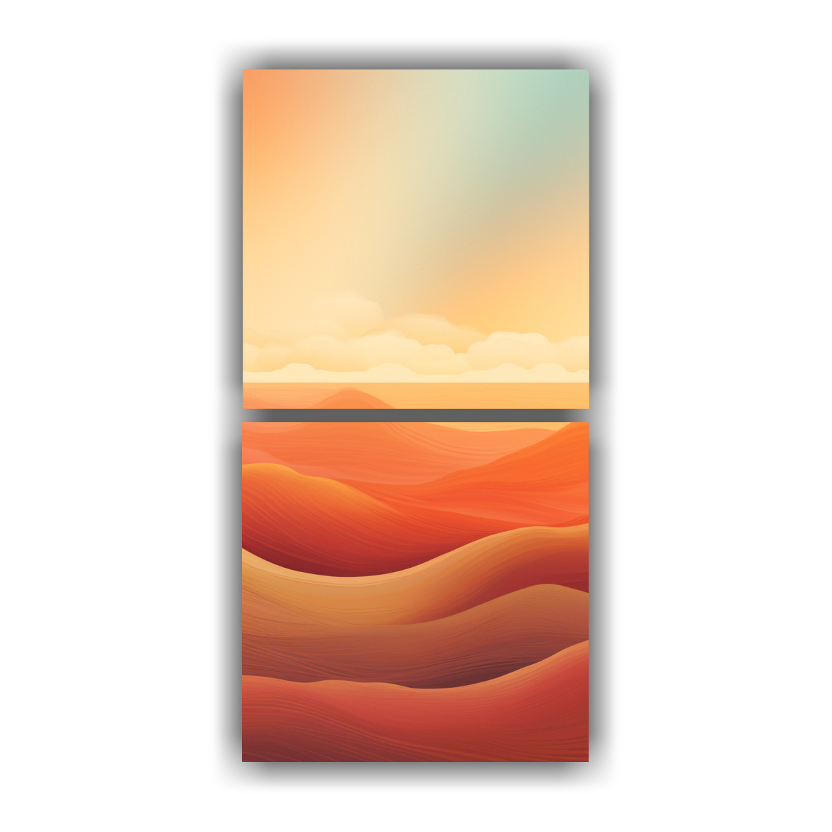 pintura-decorativa-elegante-de-concepto-de-lona-de-dos-piezas-atardecer-costero-c-lido-y-abstracto