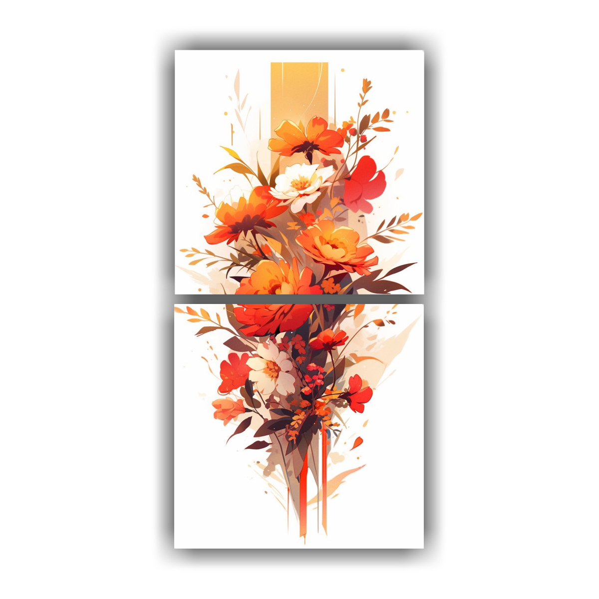 pintura-decorativa-en-estilo-neonoir-de-armon-a-de-colores-amarillo-y-rojo-