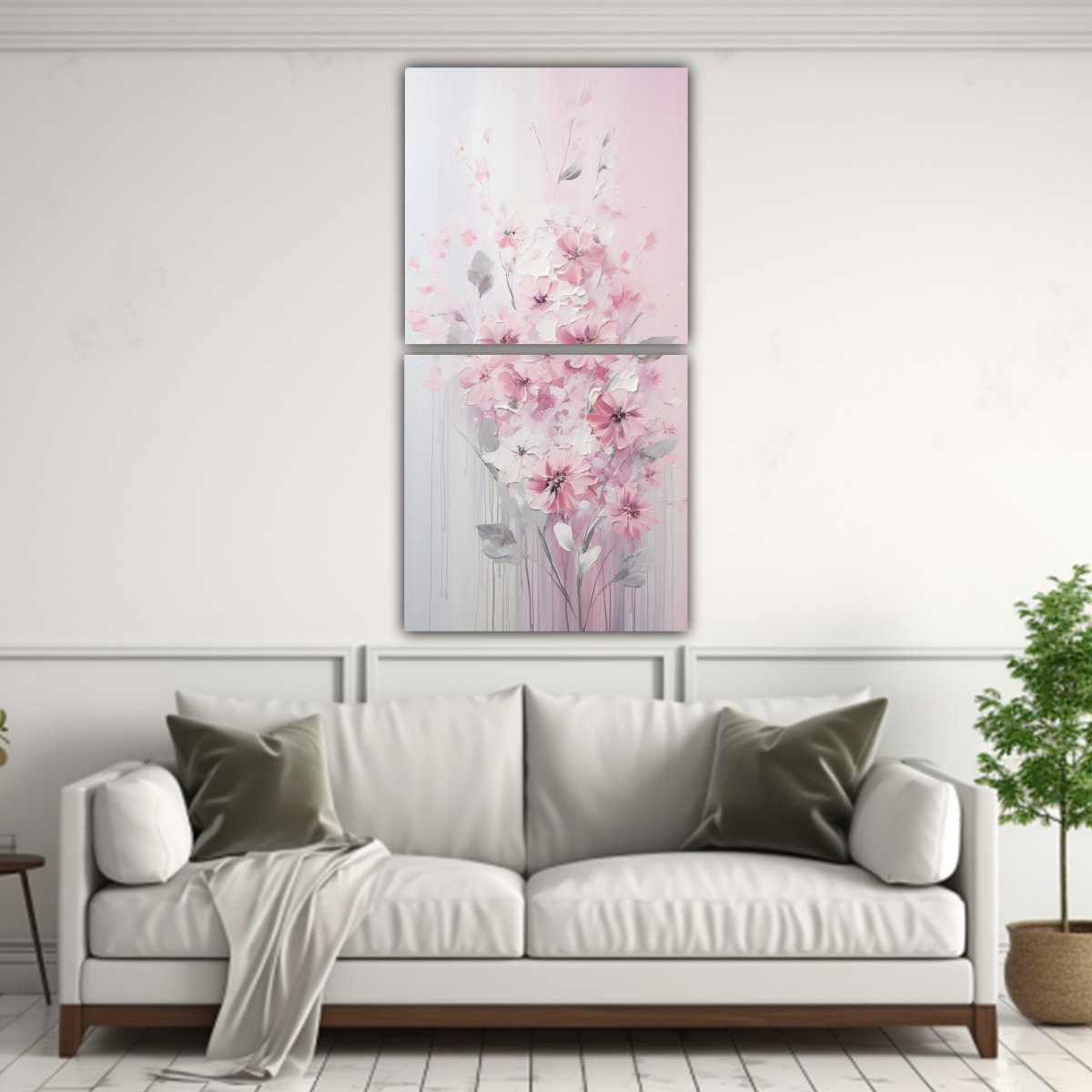 pintura-decorativa-en-rosa-y-plateado-en-estilo-1