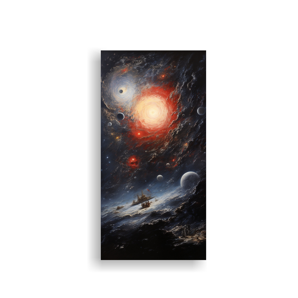 pintura-decorativa-inspirada-en-el-calor-del-arte-gal-ctico-con-nave-espacial-