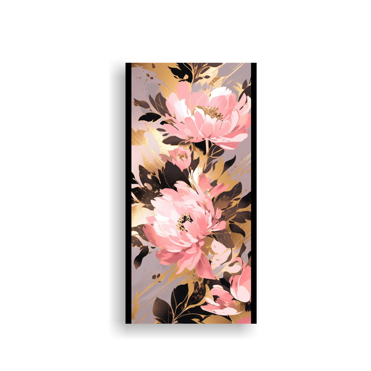 pintura-decorativa-movimiento-visual-en-dorado-y-rosa-estilo-neonoir