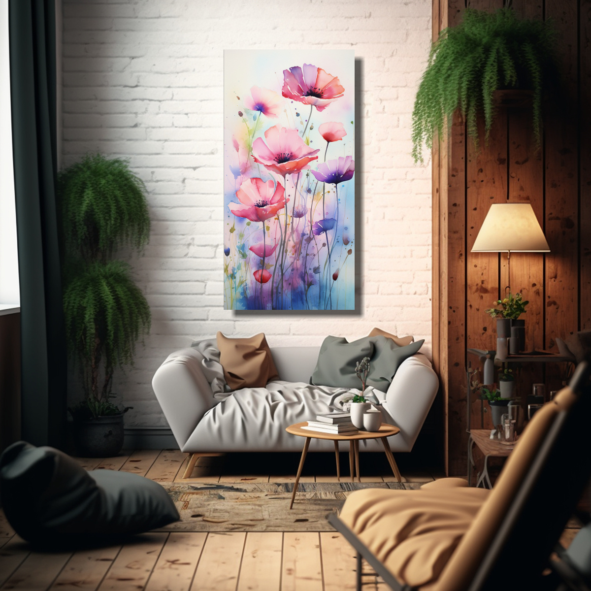 pintura-en-acuarela-de-flores-en-lienzo-al-estilo-de-dibujo-urbano-1