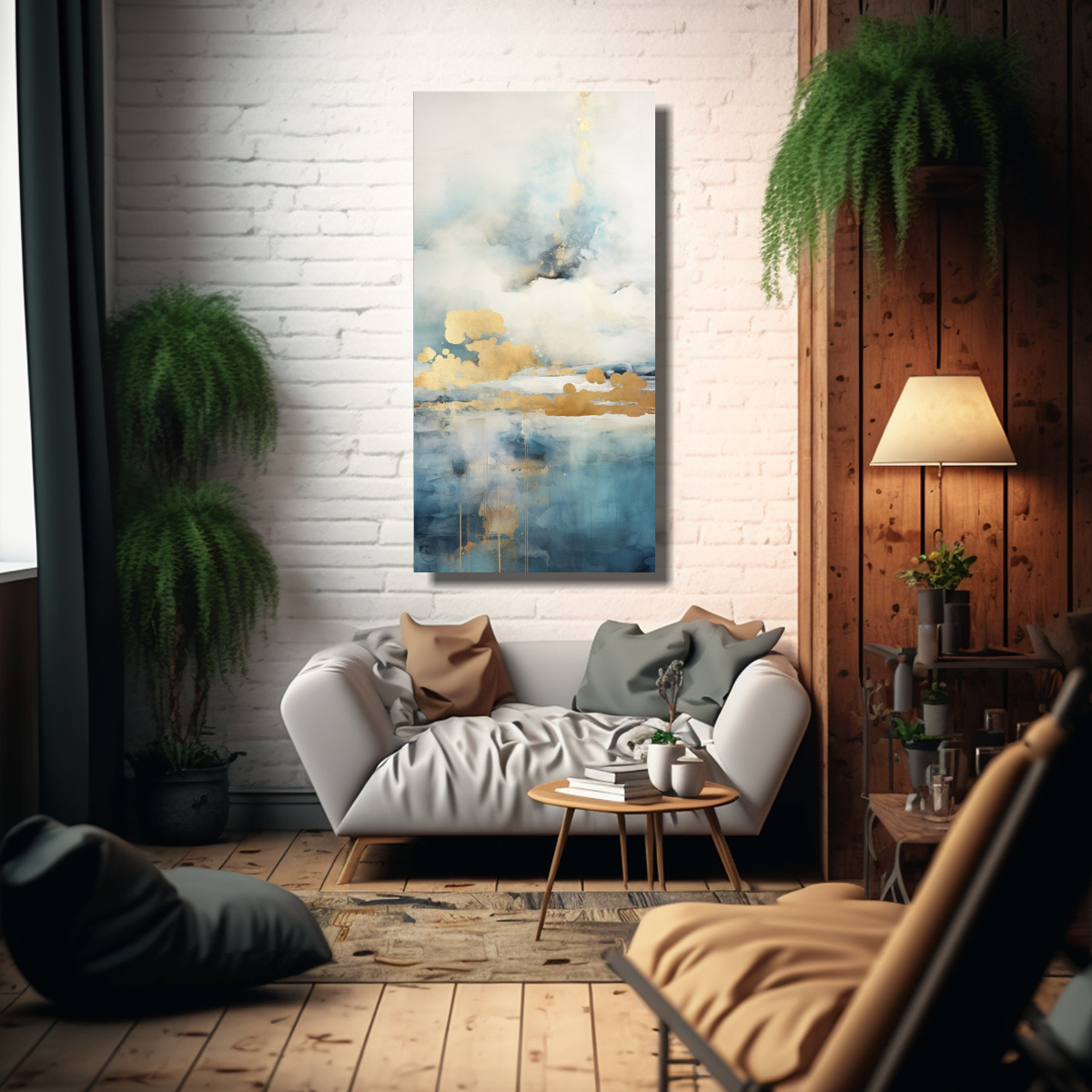 pintura-en-bastidor-con-detalles-intrincados-en-blanco-verde-azulado-y-dorado-para-decoraci-n-1