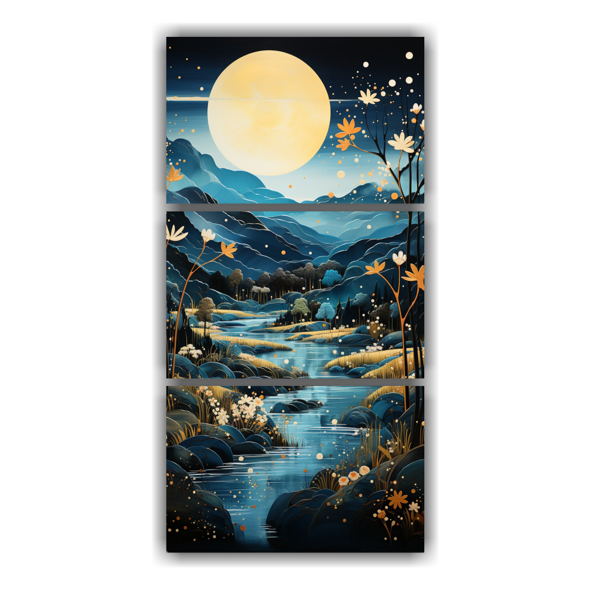 pintura-en-bastidor-luna-cerca-monta-as-gama-colores-