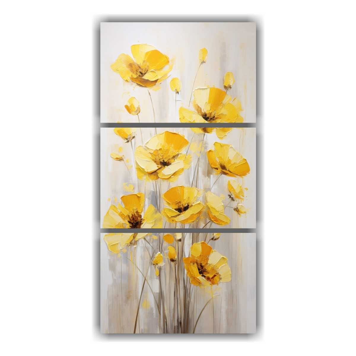 pintura-en-lienzo-de-amapolas-amarillas-estilo-surrealista