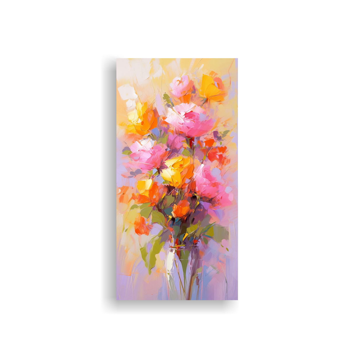 pintura-en-lienzo-de-flores-amarillas-y-magentas-en-decoraci-n-inspiradora