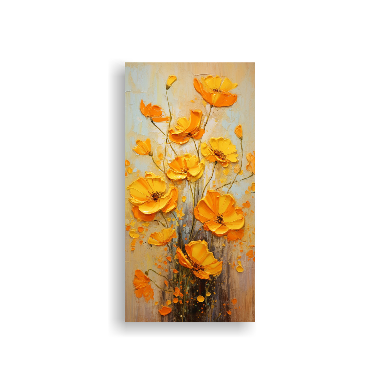 pintura-en-lienzo-de-flores-amarillas-y-naranjas-con-finas-l-neas-interiores