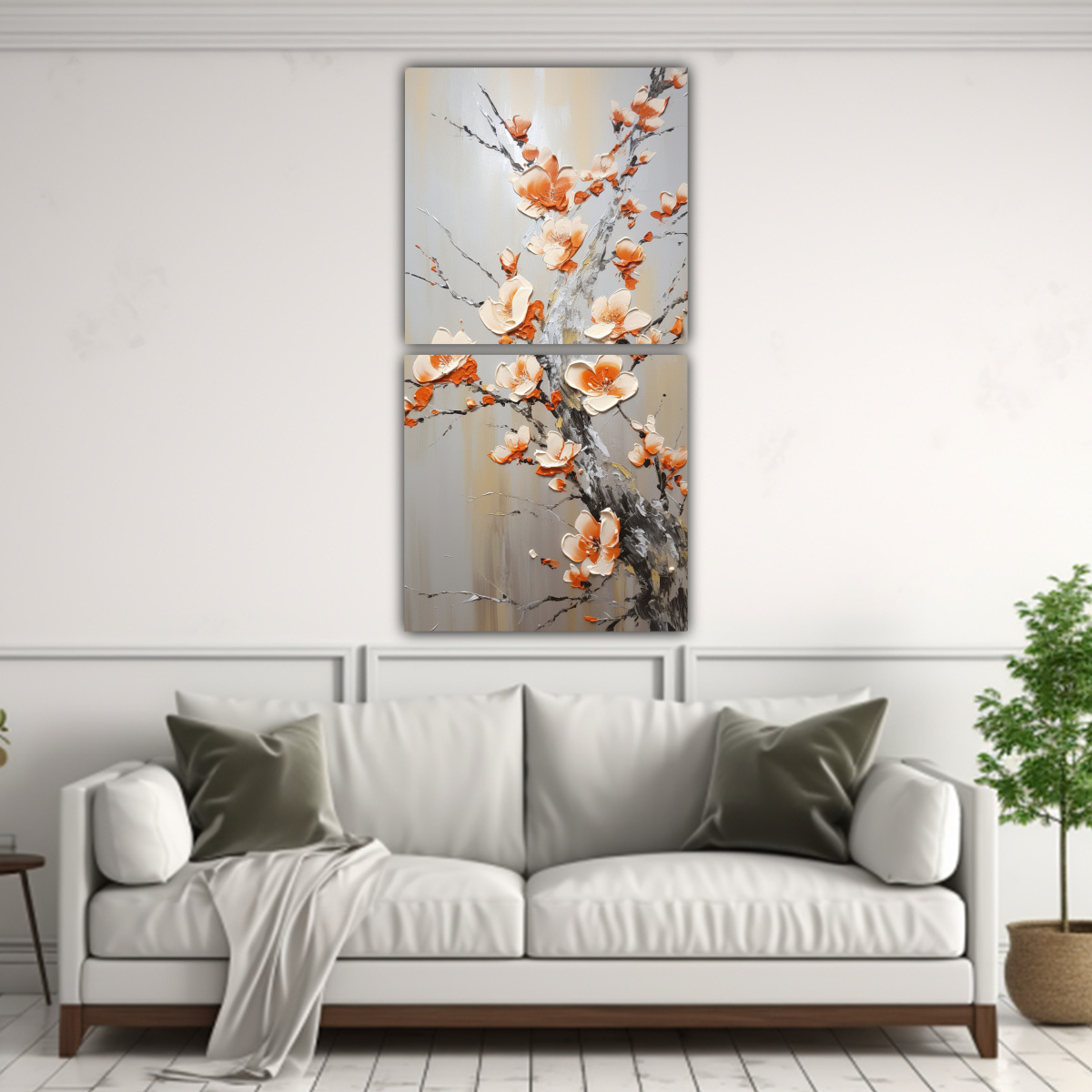 pintura-en-lienzo-de-flores-de-cerezo-naranjas-en-decoraci-n-de-arte-abstracto-1