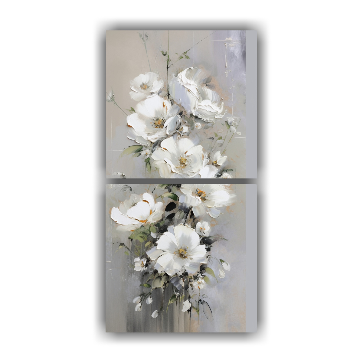 pintura-en-lienzo-de-flores-en-colores-blanco-y-plata-con-armon-a-crom-tica-en-bastidor-acuarela