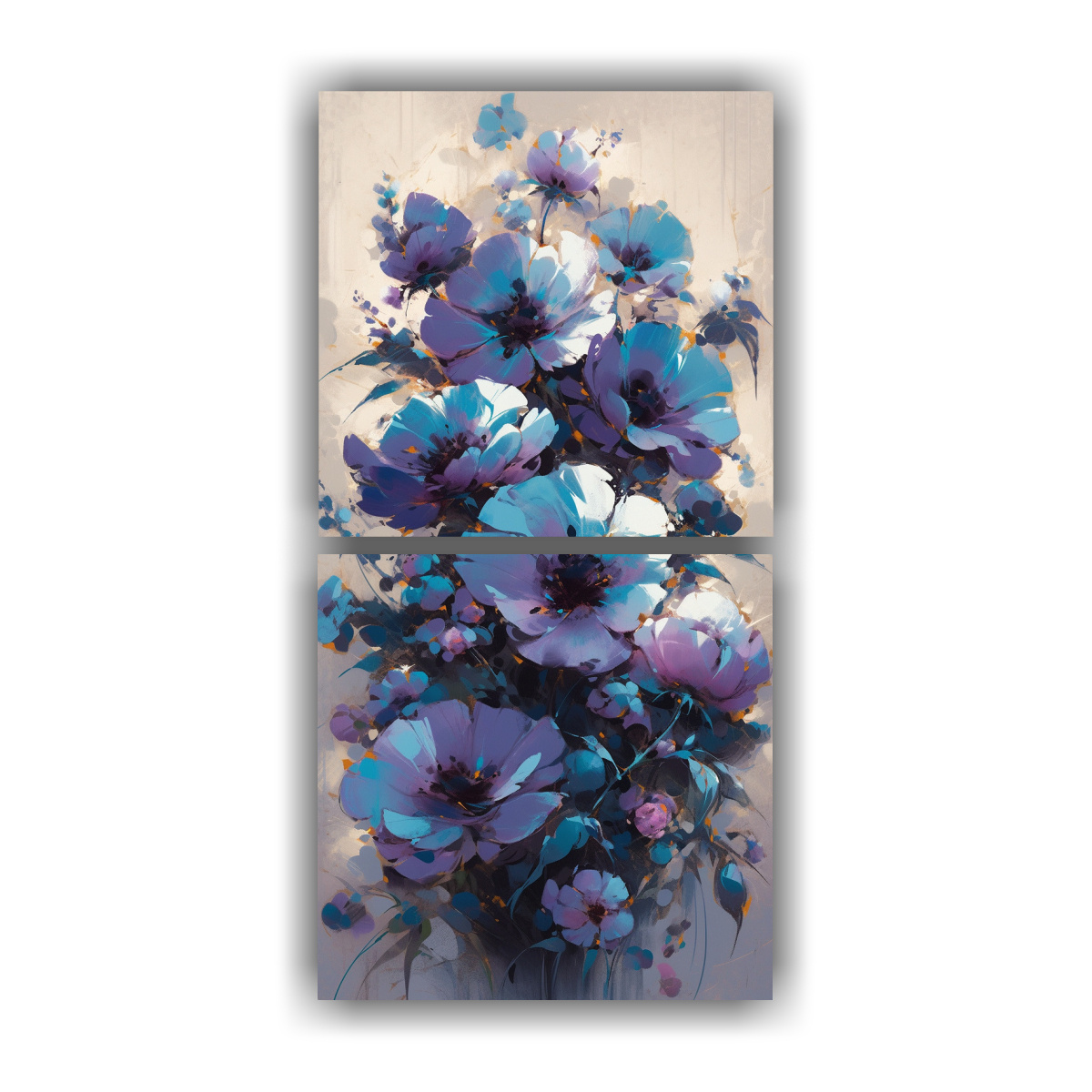 pintura-en-lienzo-de-flores-en-colores-morado-y-turquesa-de-la-l-nea-inspiraci-n-lineal-de-dos-canvas