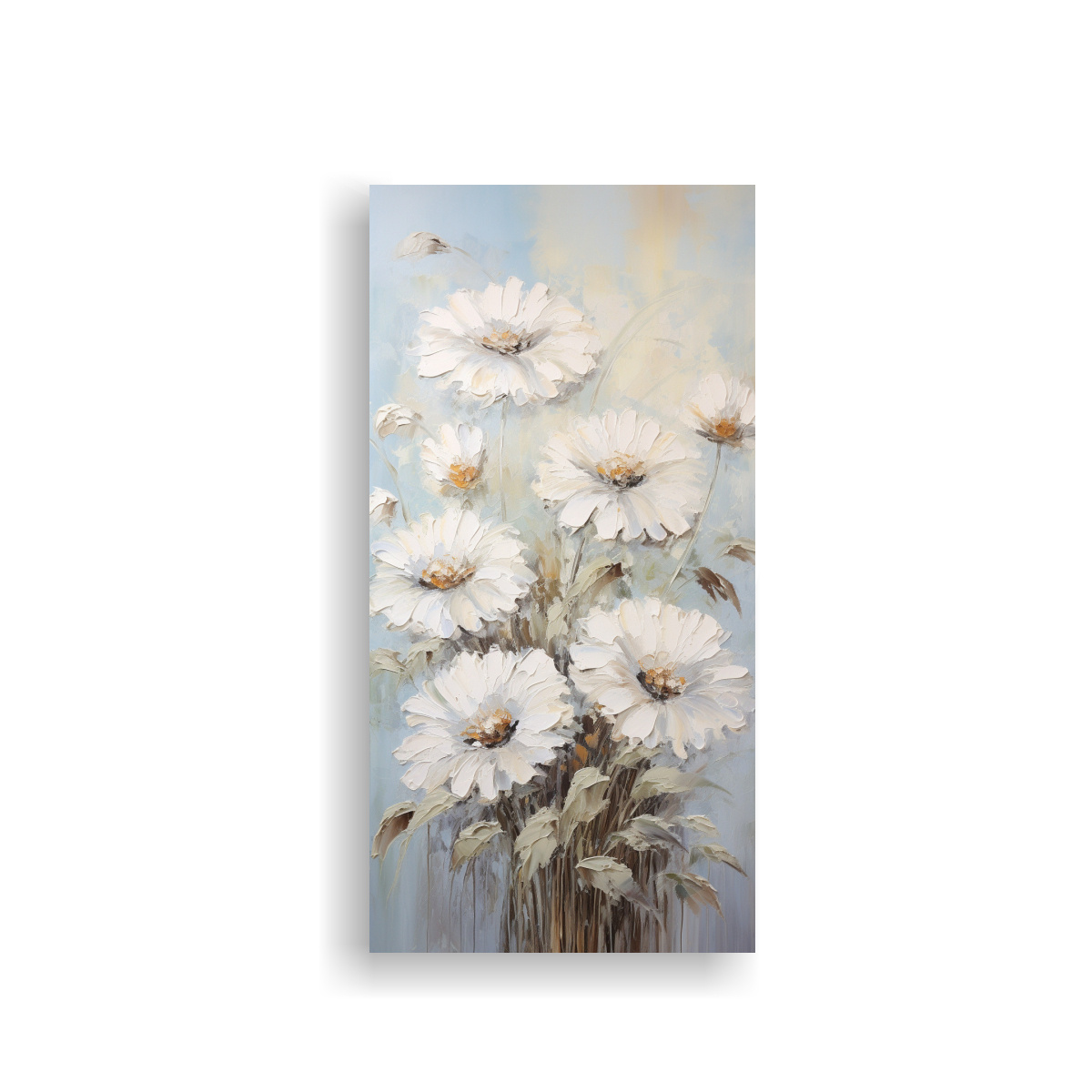 pintura-en-lienzo-de-girasoles-blancos-en-el-estilo-decorativo-de-alta-calidad
