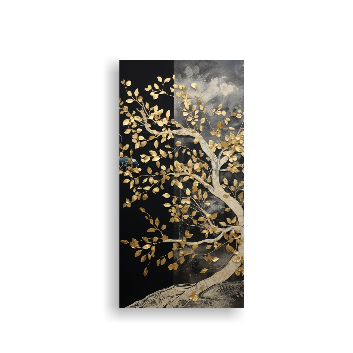 pintura-escena-moderna-rbol-en-negro-y-dorado-en-estilo-composici-n