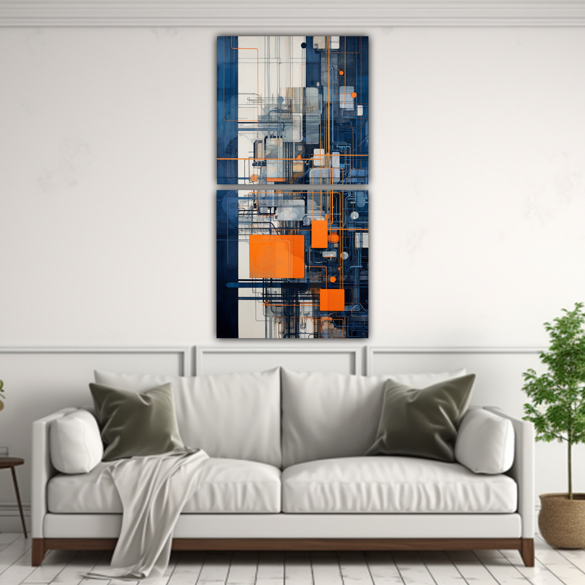 pintura-espectacular-de-lienzo-con-naranja-e-indigo-1