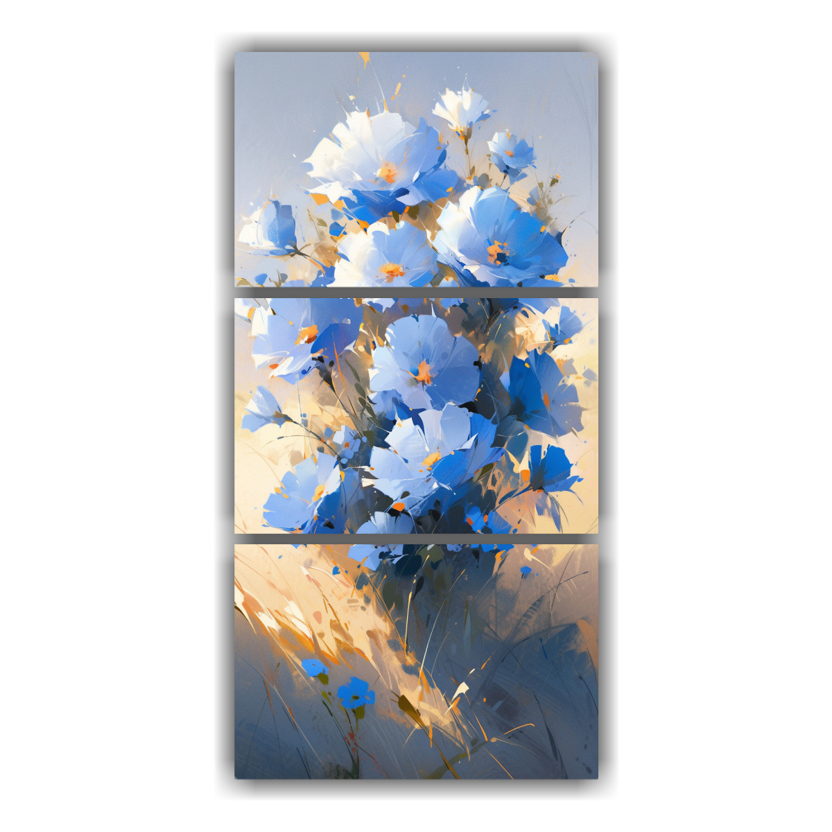 pintura-flores-azules-en-tela-bastidor-estilo-escena-a