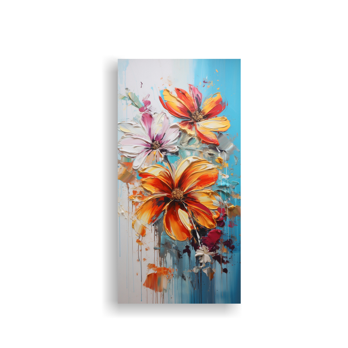 Pintura Lienzo Alta Calidad Colores Vibrantes Flores