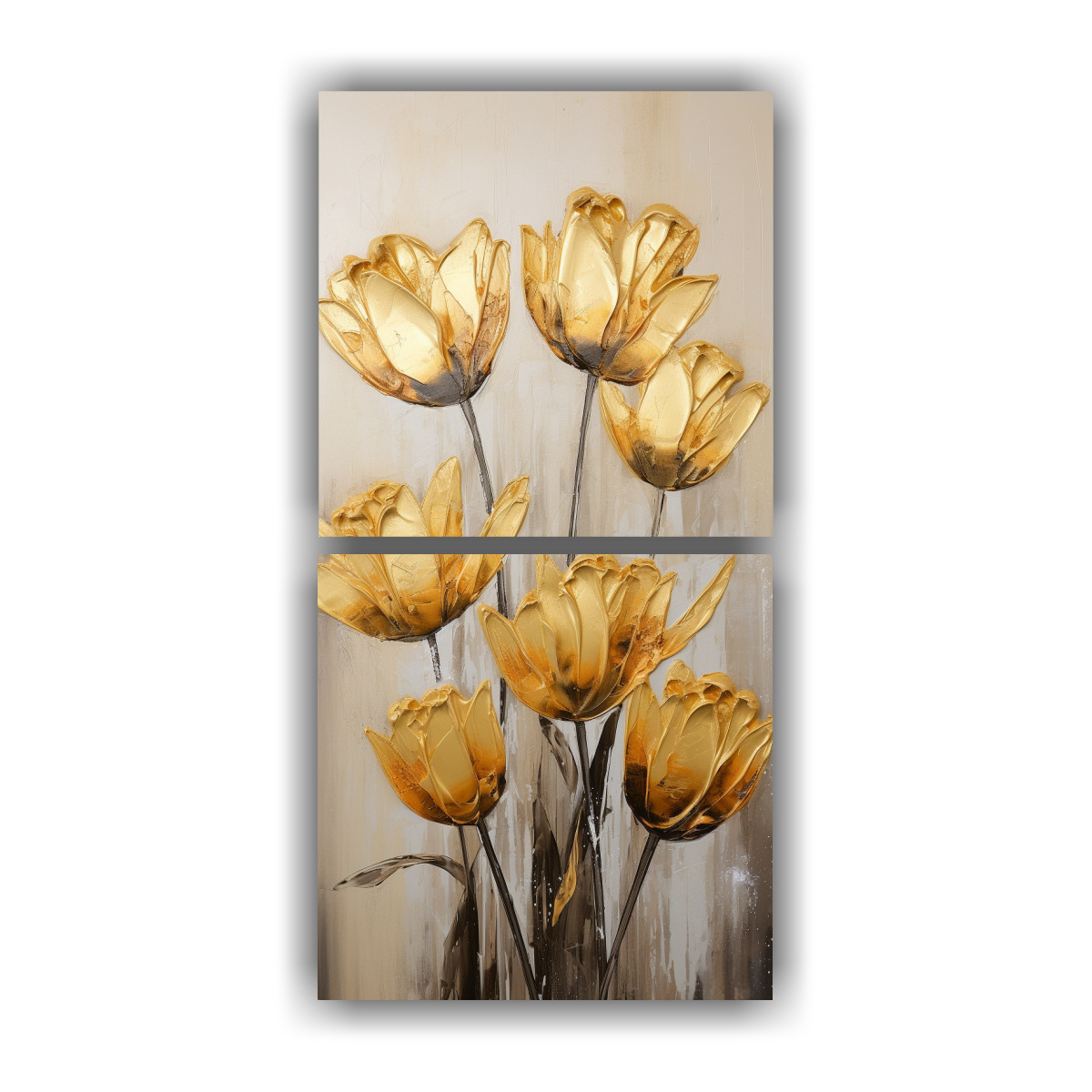 pintura-lienzo-estampado-estilo-tulipanes-dorados-set-2